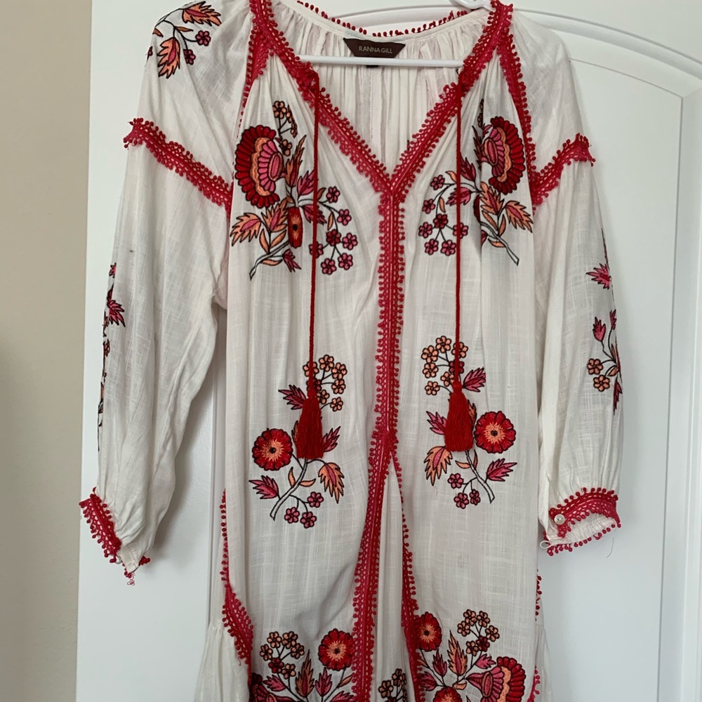 Embroidered dress- Anthropology